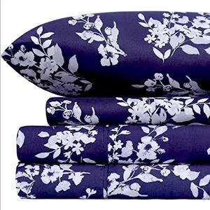 Charisma Microfiber Queen 6-Piece Sheet Set Brushed for Extra Softness (Blue)